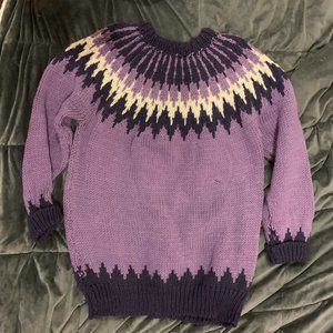 Handknit thick wool sweater from Greece